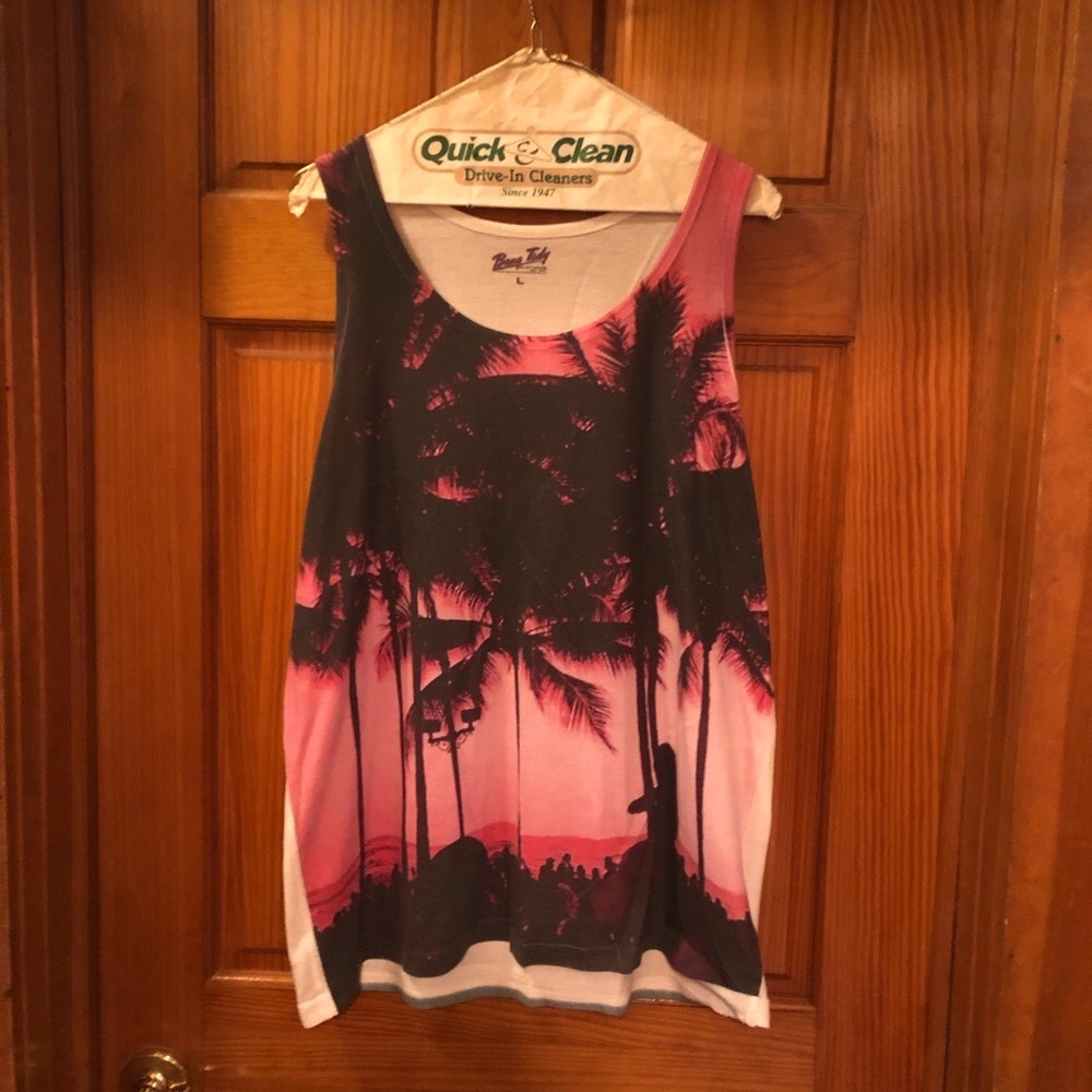 Palm tree tank top